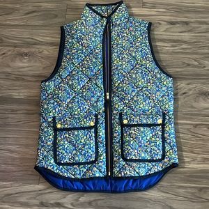 J Crew Quilted Vest in Liberty Tapestry